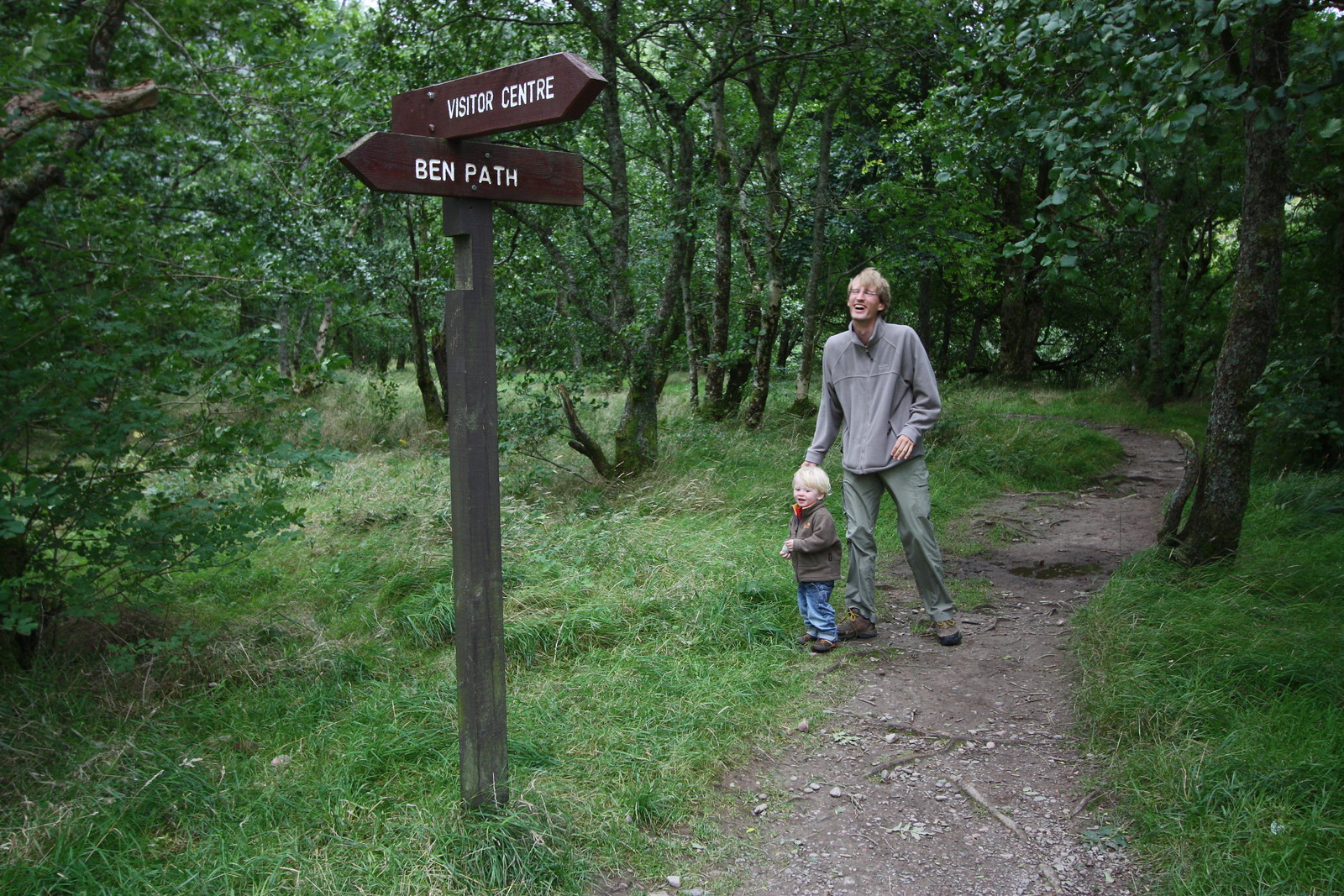 IMG_4067 - Oles and Arved on the Nevis Forest Path